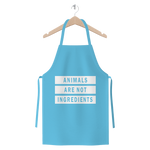 "Animals Are Not Ingredients" Premium Jersey Apron - Veganious