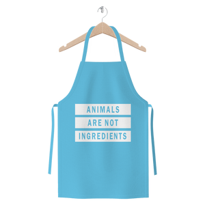 "Animals Are Not Ingredients" Premium Jersey Apron - Veganious