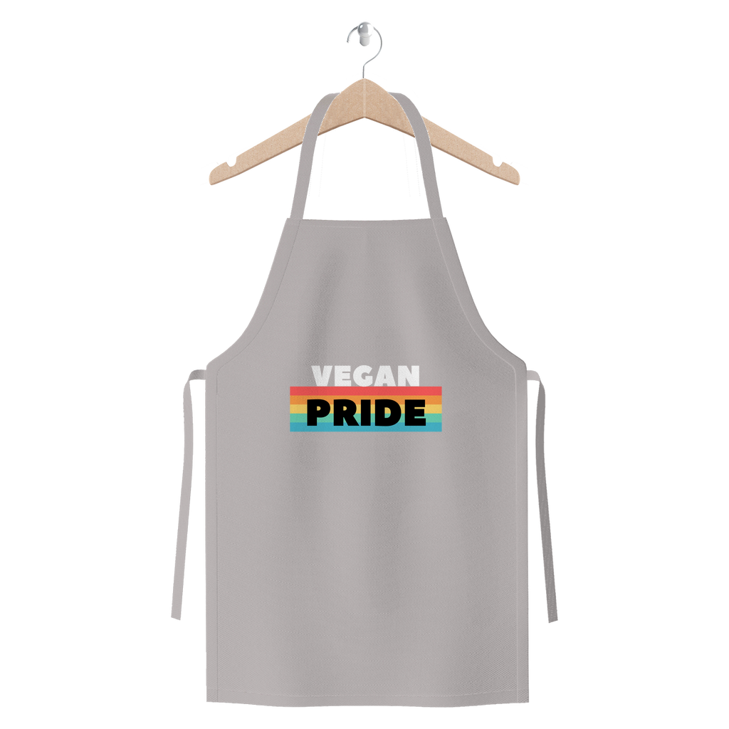 Vegan Pride - White Logo Premium Jersey Apron - Veganious