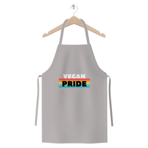 Vegan Pride - White Logo Premium Jersey Apron - Veganious