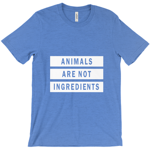 "Animals Are Not Ingredients" Unisex T-Shirt - White Logo - Veganious