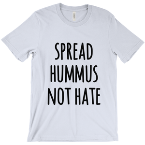 "Spread Hummus Not Hate" Unisex T-Shirt - Black Logo - Veganious