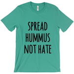 "Spread Hummus Not Hate" Unisex T-Shirt - Black Logo - Veganious