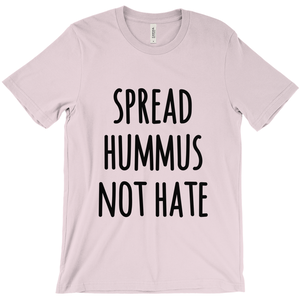 "Spread Hummus Not Hate" Unisex T-Shirt - Black Logo - Veganious