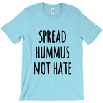 "Spread Hummus Not Hate" Unisex T-Shirt - Black Logo - Veganious