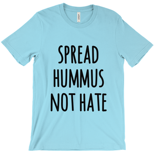 "Spread Hummus Not Hate" Unisex T-Shirt - Black Logo - Veganious