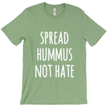 "Spread Hummus Not Hate" Unisex T-Shirt - White Logo - Veganious