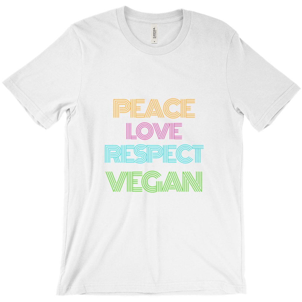 "Peace Love Respect Vegan" Unisex T-Shirt - Veganious