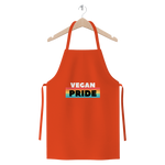 Vegan Pride - White Logo Premium Jersey Apron - Veganious