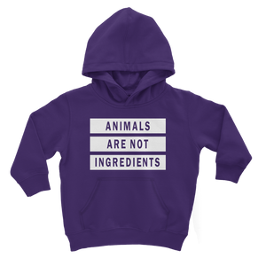 "Animals Are Not Ingredients" Classic Kid Hoodie - Veganious