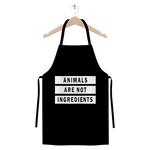 "Animals Are Not Ingredients" Premium Jersey Apron - Veganious