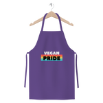 Vegan Pride - White Logo Premium Jersey Apron - Veganious