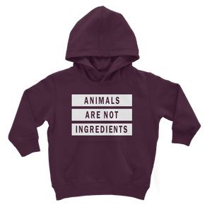 "Animals Are Not Ingredients" Classic Kid Hoodie - Veganious