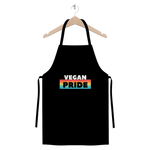 Vegan Pride - White Logo Premium Jersey Apron - Veganious