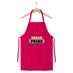 Vegan Pride - White Logo Premium Jersey Apron - Veganious