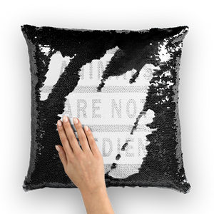 "Animals Are Not Ingredients" Mermaid Sequin Throw Pillow - Veganious