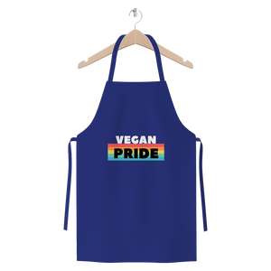 Vegan Pride - White Logo Premium Jersey Apron - Veganious