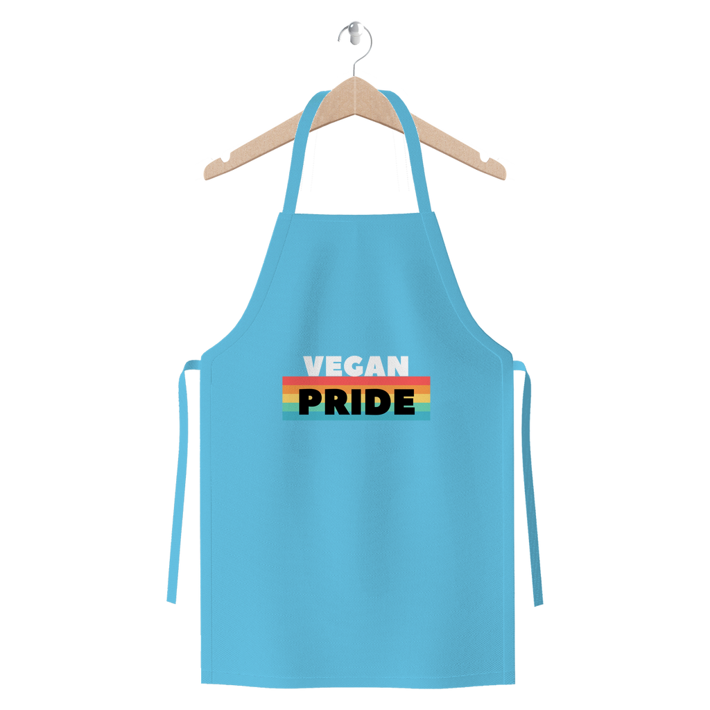 Vegan Pride - White Logo Premium Jersey Apron - Veganious