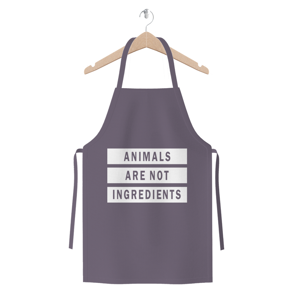 "Animals Are Not Ingredients" Premium Jersey Apron - Veganious