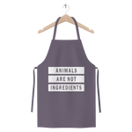 "Animals Are Not Ingredients" Premium Jersey Apron - Veganious