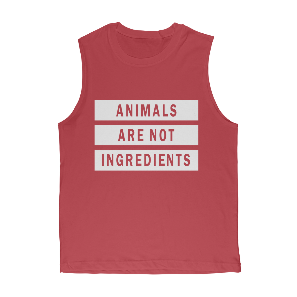 "Animals Are Not Ingredients" Classic Muscle Tee - Veganious