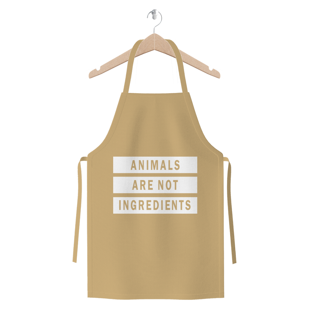 "Animals Are Not Ingredients" Premium Jersey Apron - Veganious