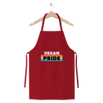 Vegan Pride - White Logo Premium Jersey Apron - Veganious