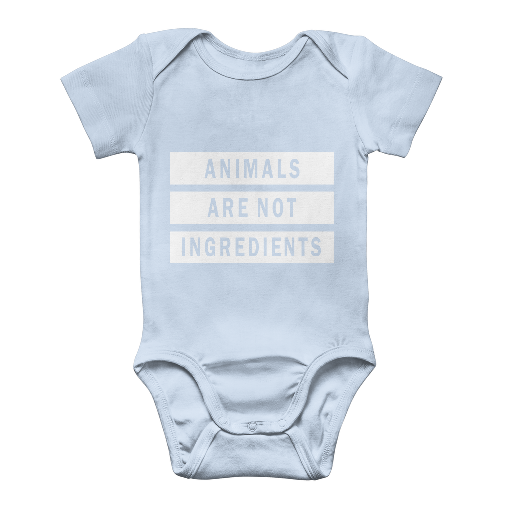 "Animals Are Not Ingredients" Classic Baby Onesie - Veganious