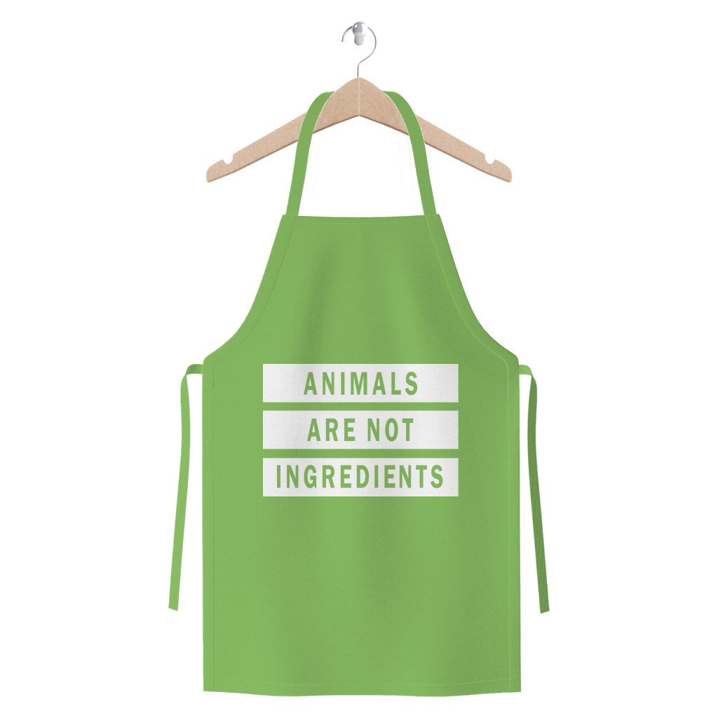 "Animals Are Not Ingredients" Premium Jersey Apron - Veganious