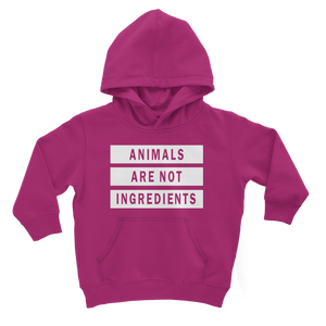 "Animals Are Not Ingredients" Classic Kid Hoodie - Veganious