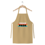 Vegan Pride - White Logo Premium Jersey Apron - Veganious