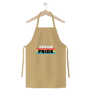 Vegan Pride - White Logo Premium Jersey Apron - Veganious