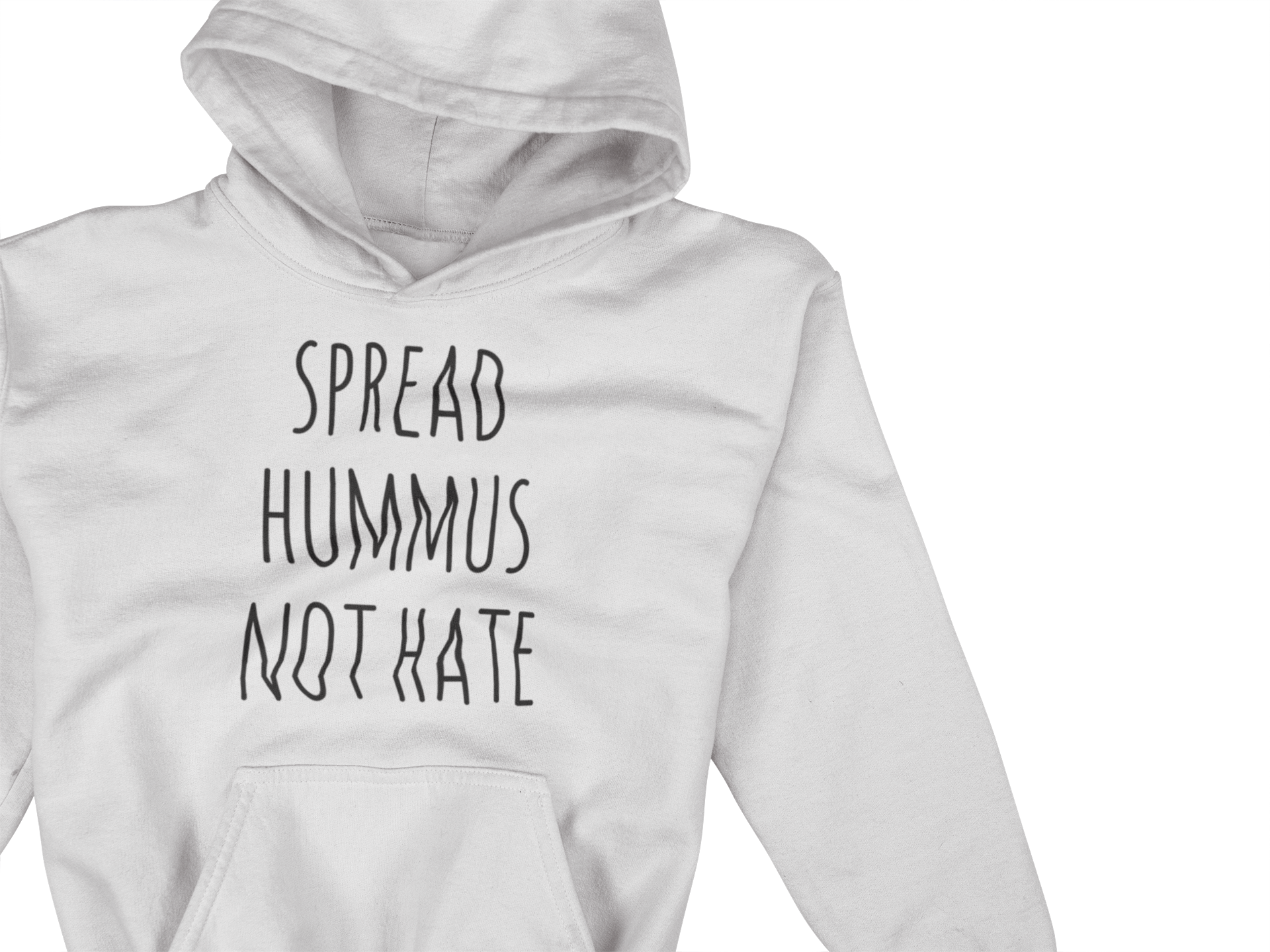 "Spread Hummus Not Hate" Hoodie - Veganious