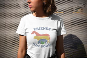 "Friends Not Food" T-Shirt - Veganious