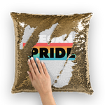 Vegan Pride - White Logo Sequin Cushion Cover - Veganious