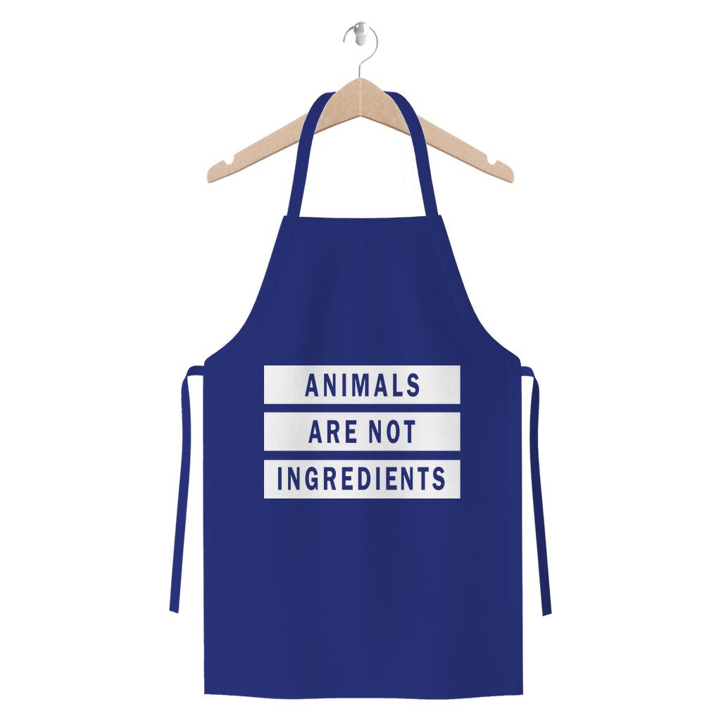 "Animals Are Not Ingredients" Premium Jersey Apron - Veganious