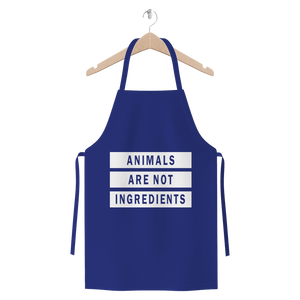 "Animals Are Not Ingredients" Premium Jersey Apron - Veganious