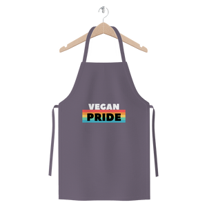 Vegan Pride - White Logo Premium Jersey Apron - Veganious