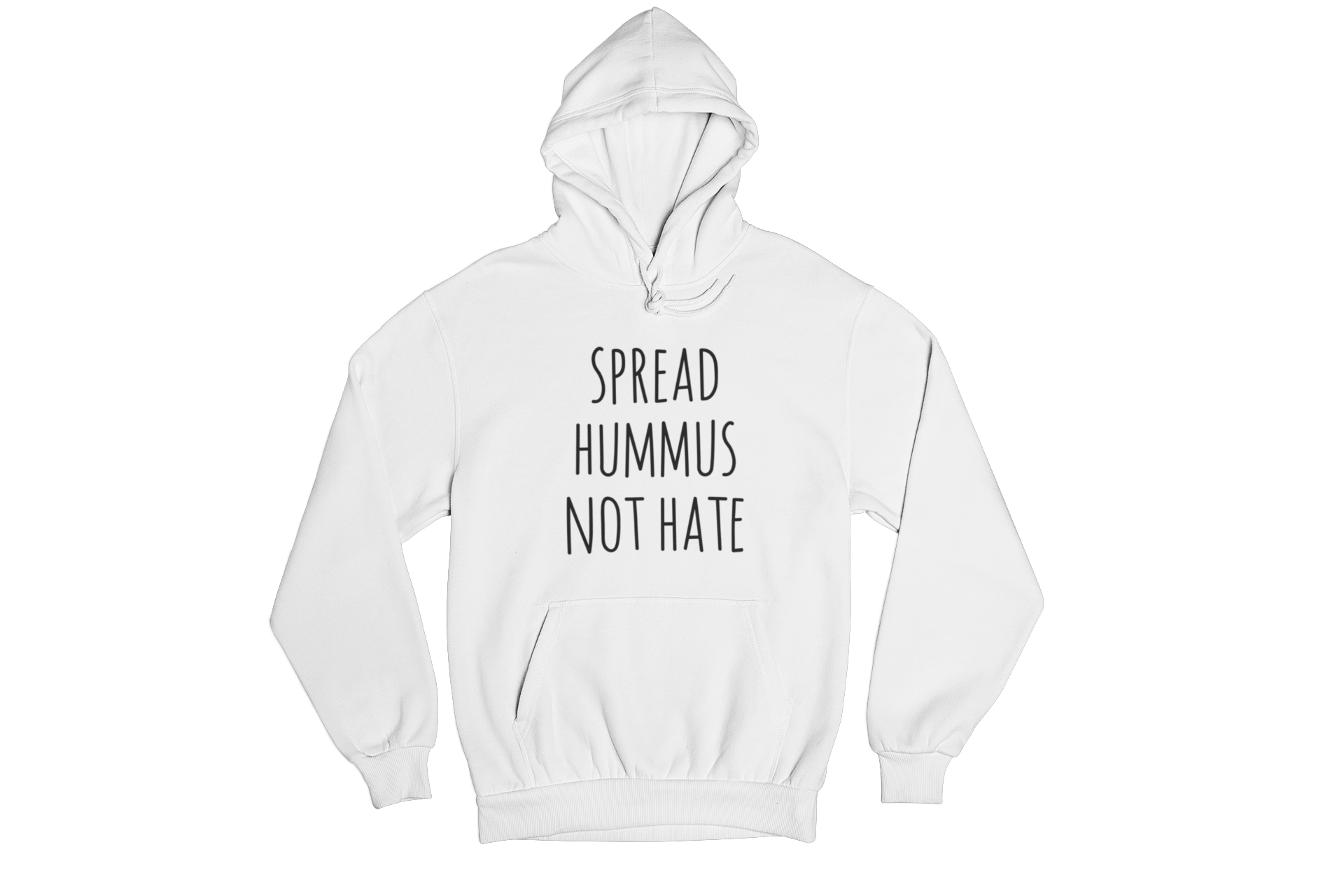 "Spread Hummus Not Hate" Hoodie - Veganious