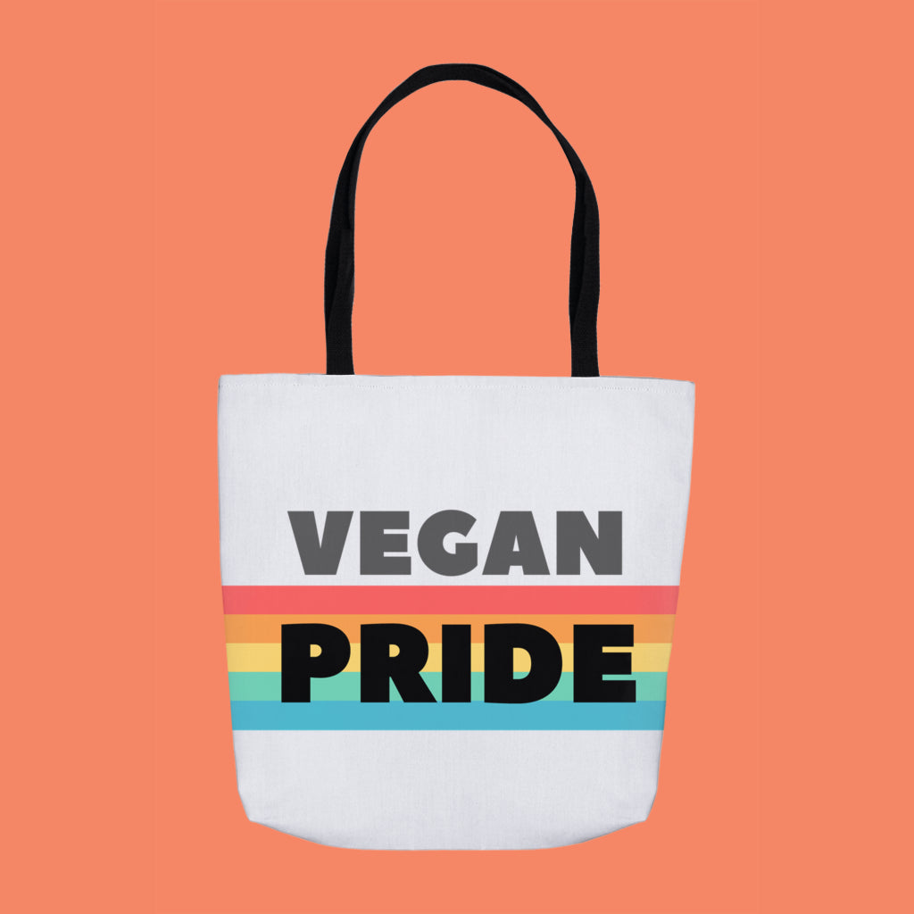 "Vegan Pride" 13-Inch Tote Bag - Veganious