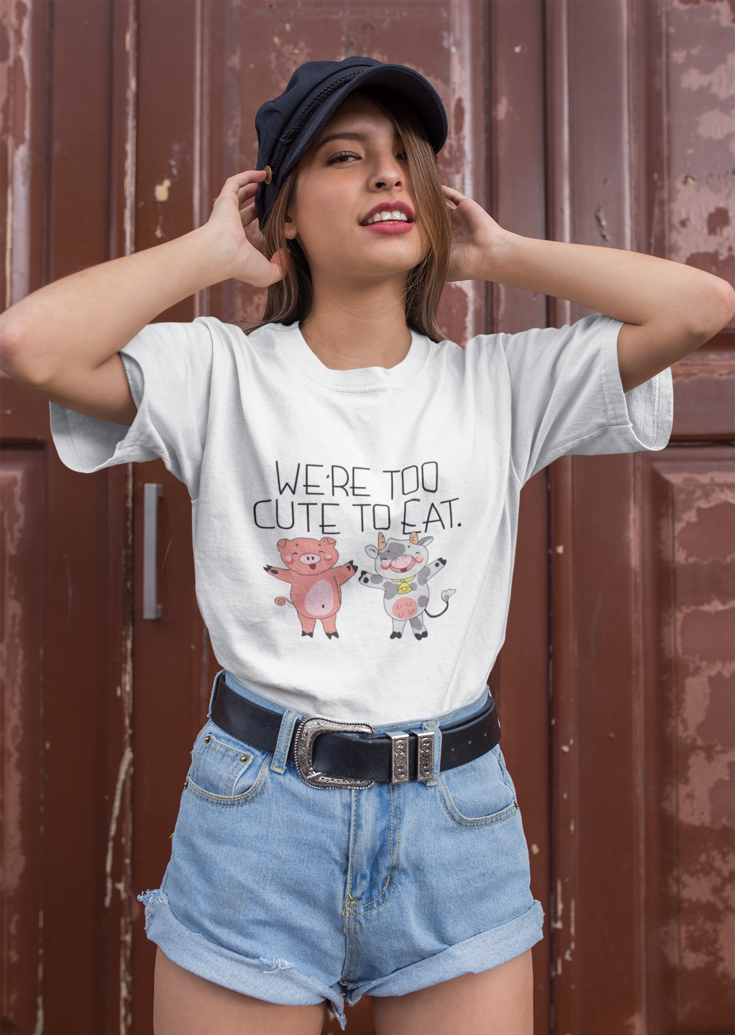 "We're Too Cute To Eat" T-Shirt - Veganious